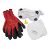 Sealey Flexi Grip Gloves, FFP1 Mask, Goggles & Ear Plugs SEP1