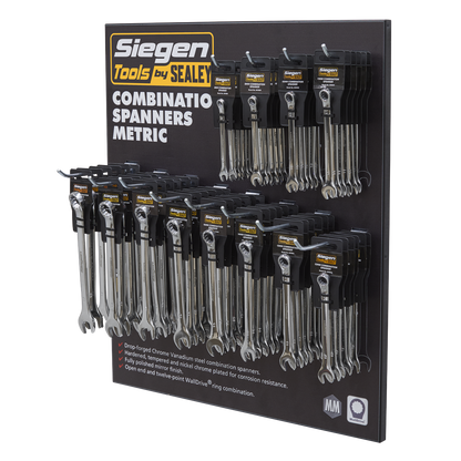 Sealey 8-19mm Spanners with Display Panel SIEGEN PAC 1