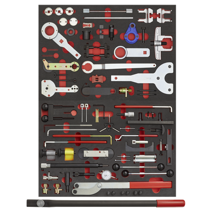 Sealey 59pc Diesel & Petrol Master Timing Tool Kit VAG - Belt/Chain Drive VS5100MK