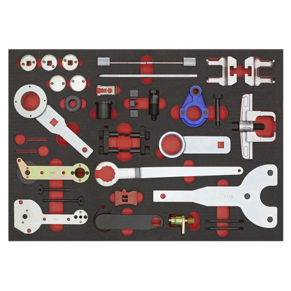 Sealey 59pc Diesel & Petrol Master Timing Tool Kit VAG - Belt/Chain Drive VS5100MK